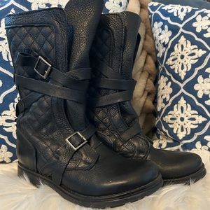 Steve Madden Leather Motorcycle Boot
